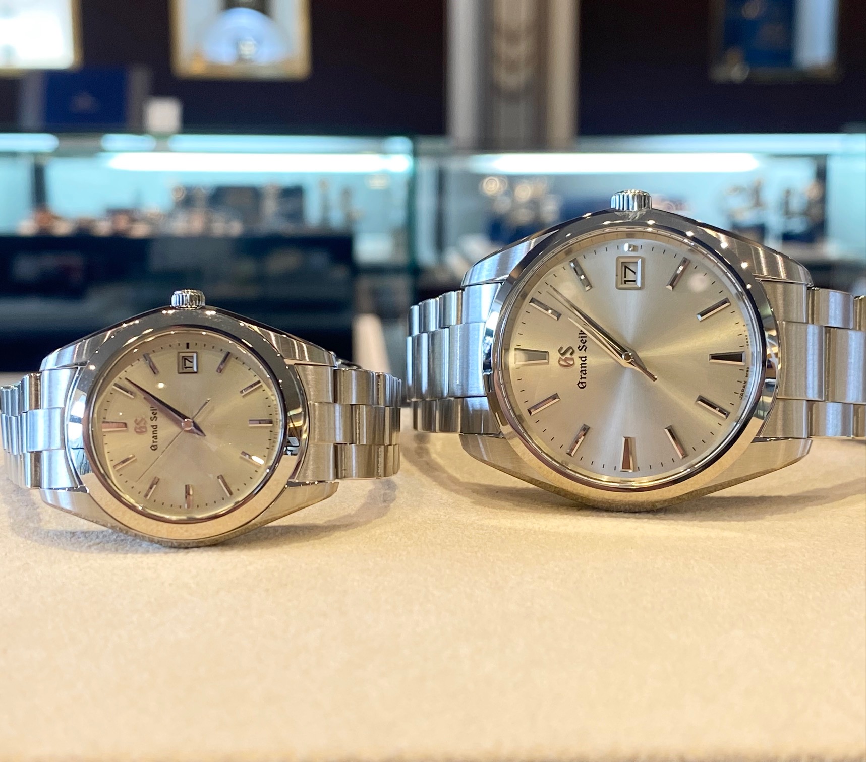 安心堂富士店公式ブログ 【Grand Seiko】グランドセイコー 厚銀ペア！！