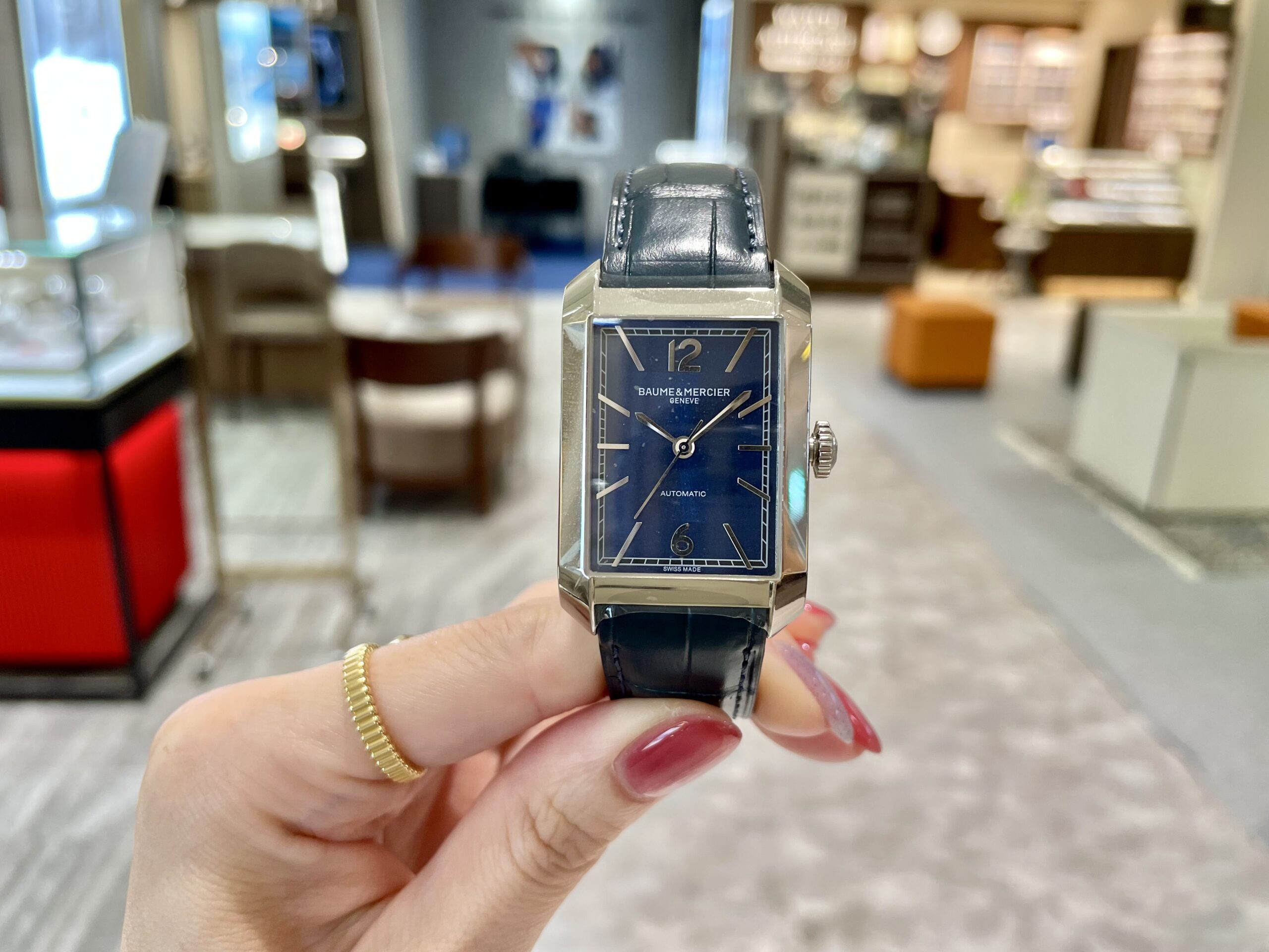 【BAUME&MERCIER】角形でオシャレ度アップ！【ボームアンドメルシエ】BMM0A10732