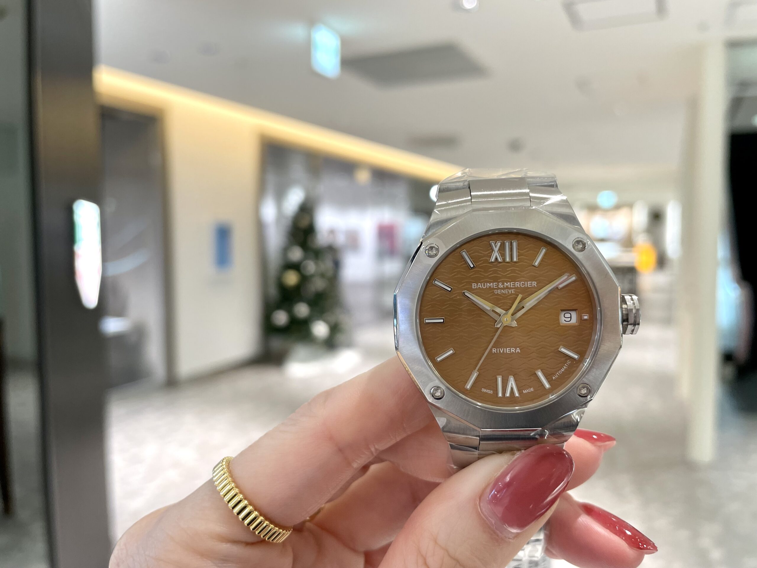 【BAUME&MERCIER】元気なオレンジカラー！【ボームアンドメルシエ】BMM0A10764