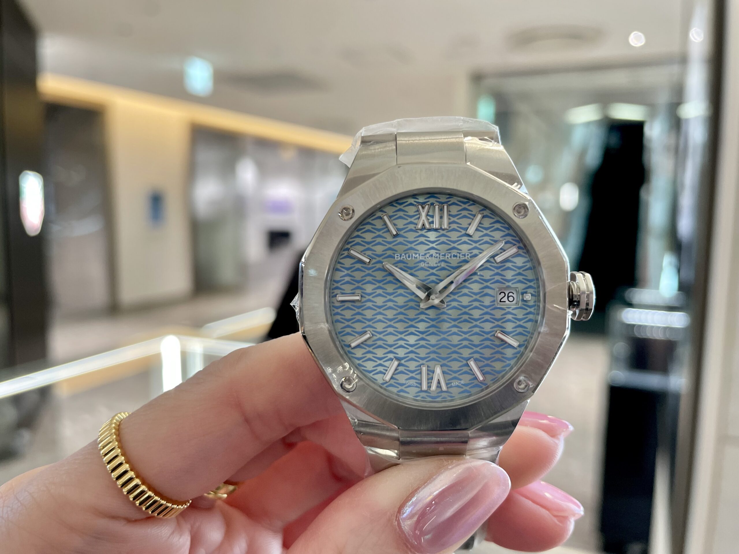 【BAUME&MERCIER】爽やかなブルーカラー【ボームアンドメルシエ】BMM0A10612