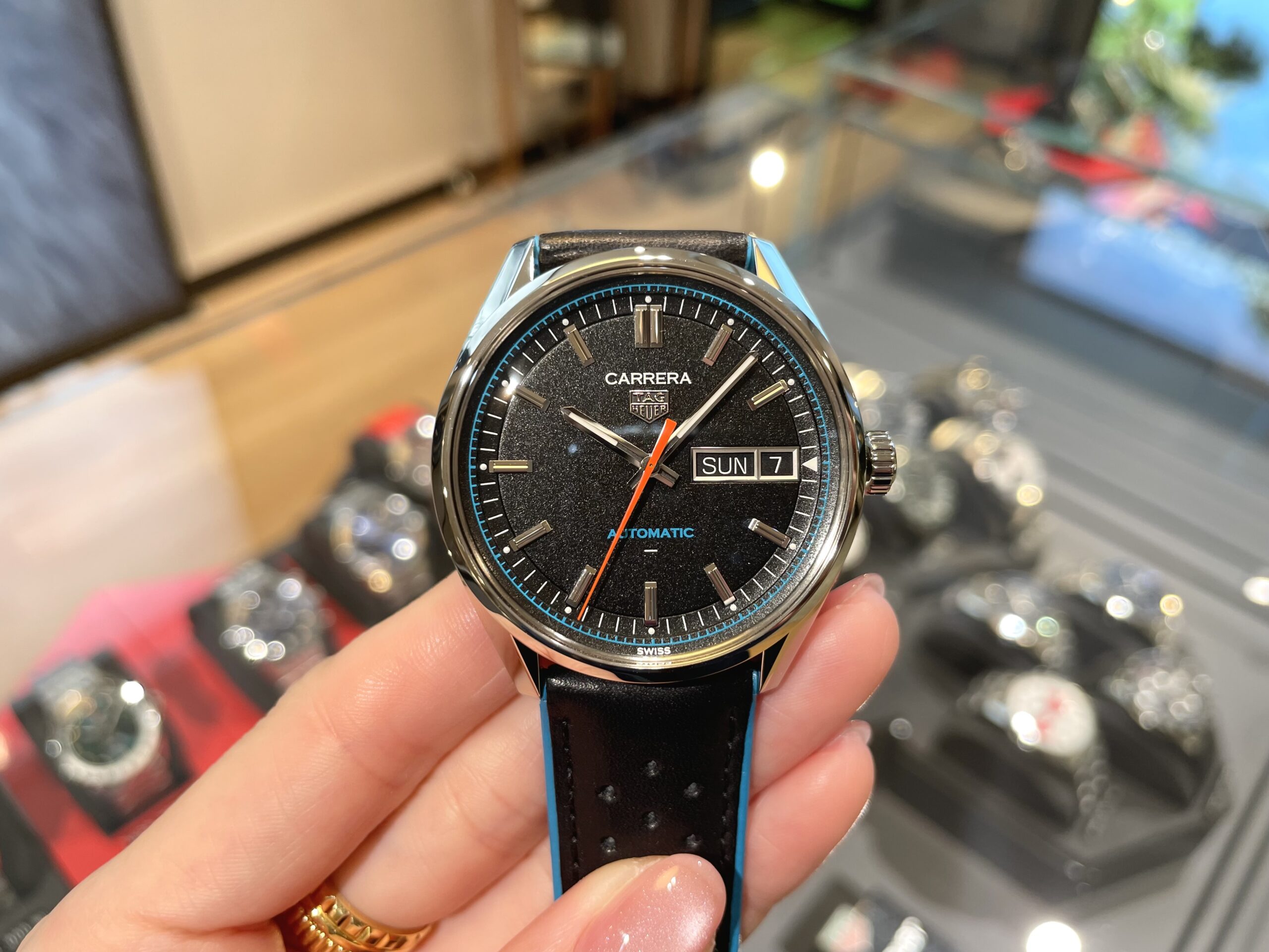 【TAGHeuer】新作！革ベルトのカレラ🏎️🔆【タグ・ホイヤー】WDA2110.FC6614