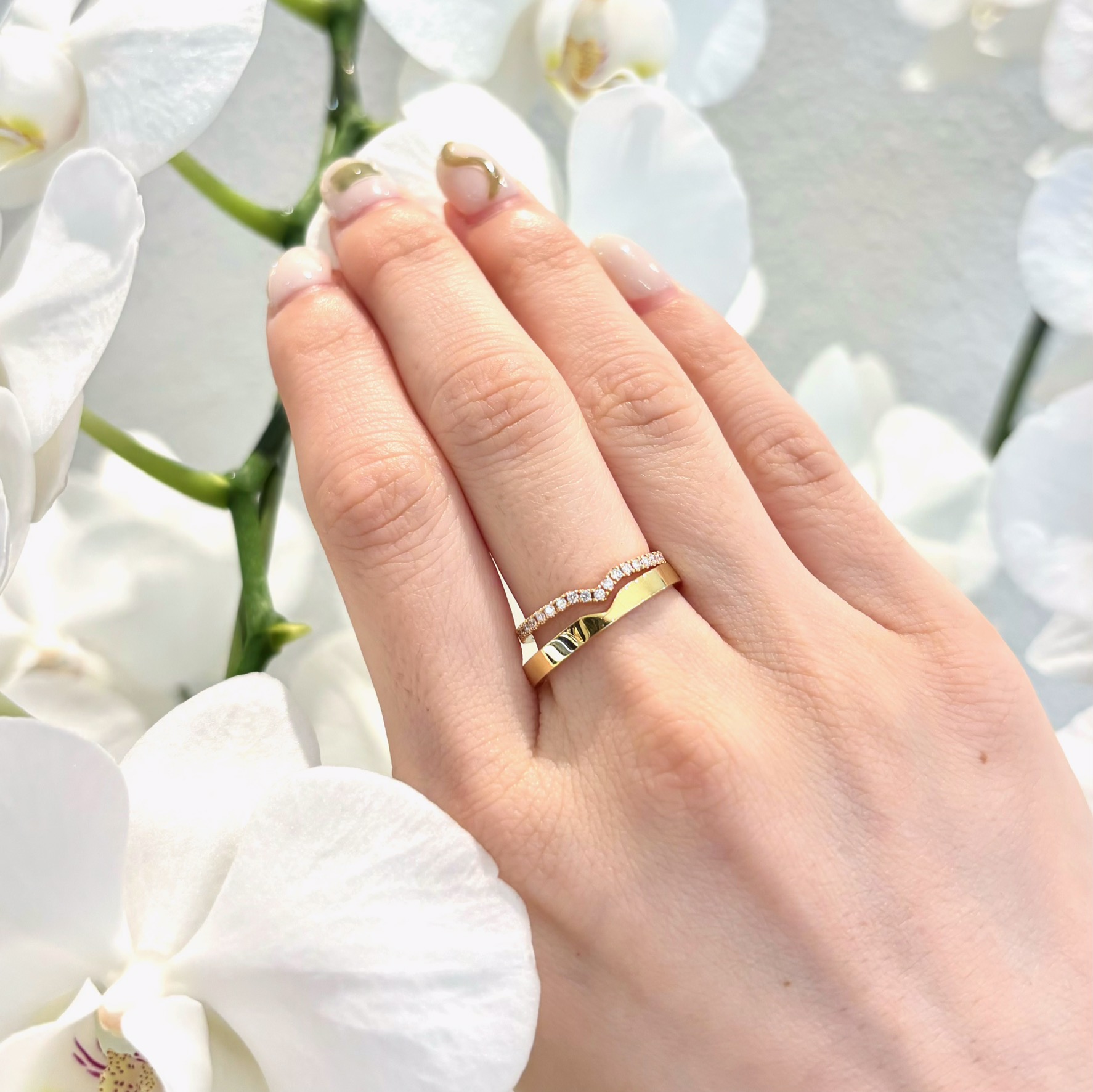 AHKAH/アーカー/ティナリング/ハーフ/指輪/11号 AHKAH アーカー ティナリング 11号 ティナ リング（ハーフエタニティ