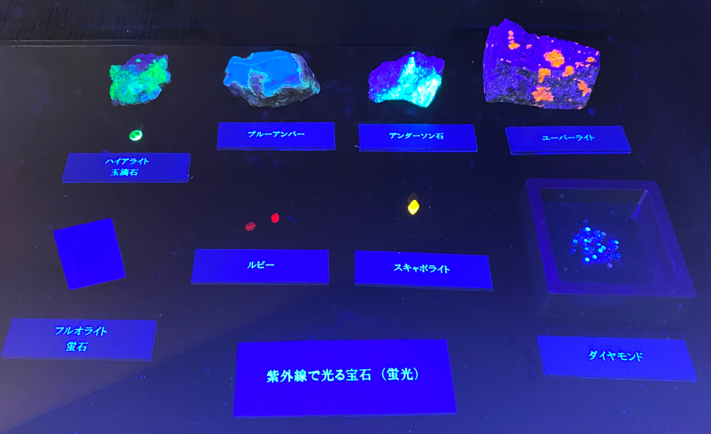 宝石の蛍光を見てみよう