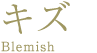 キズ Blemish