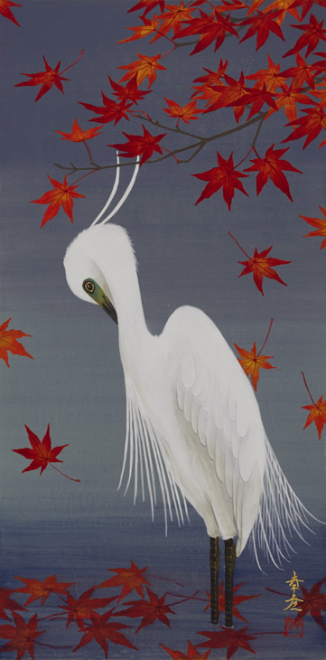 栗原幸彦、「田植えの頃」、希少な画集より、 新品高級額装付